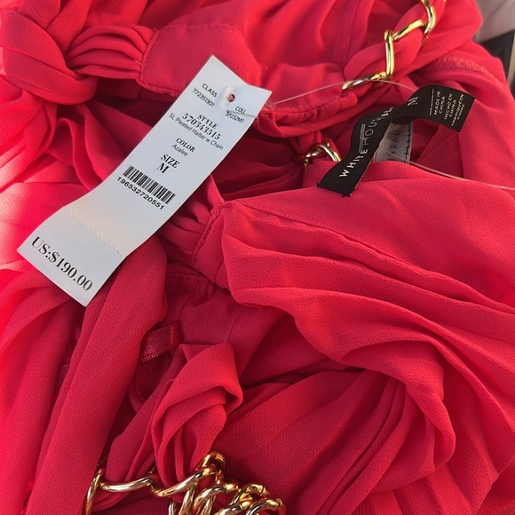 NWT WHBM Pleated Halter Dress - Picture 9 of 10